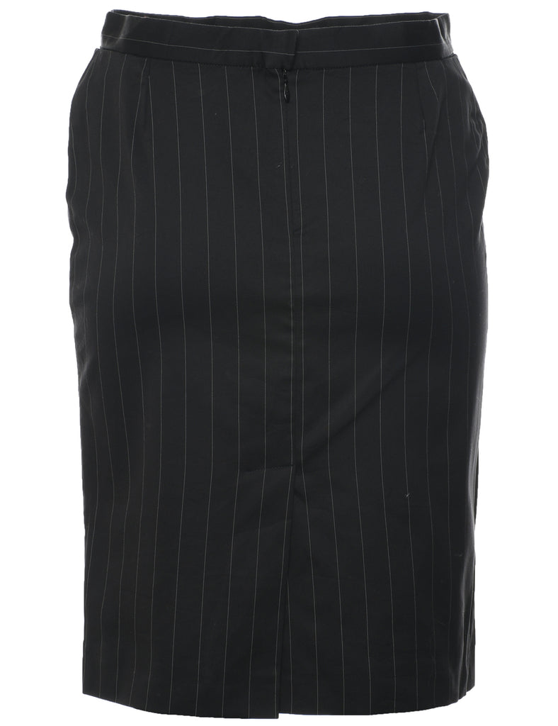 Pinstriped Pencil Skirt - M
