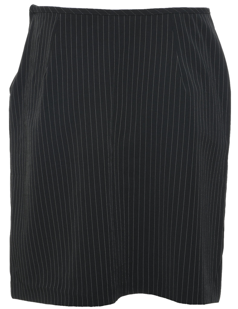 Pinstriped Pencil Skirt - M