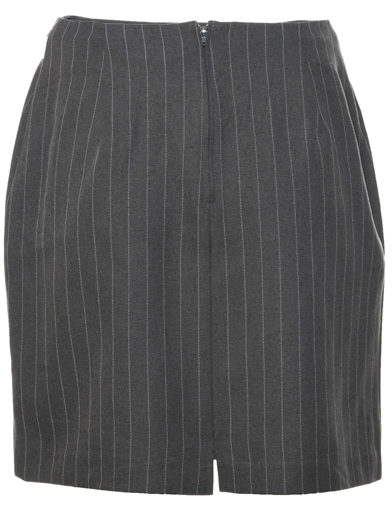 Pinstriped Pencil Skirt - M