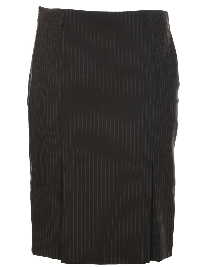 Pinstriped Pencil Skirt - M