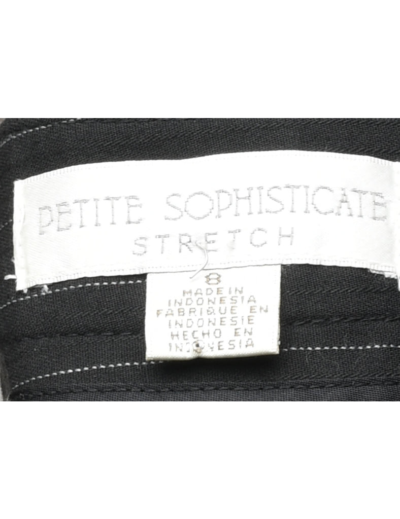 Pinstriped Pencil Skirt - M