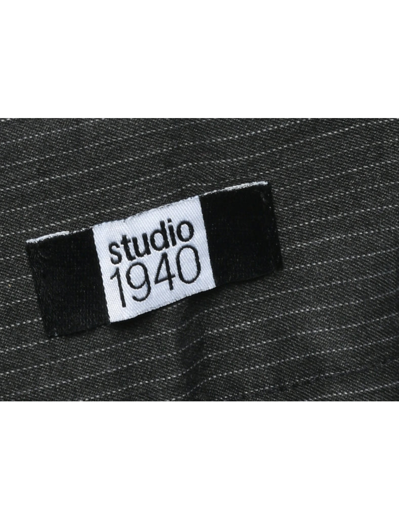 Pinstriped Trousers - W35 L32