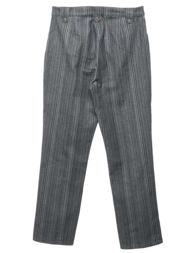 Pinstripes Tapered Jeans - W32 L32