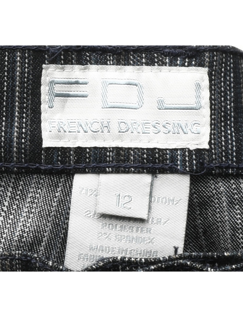 Pinstripes Tapered Jeans - W32 L32