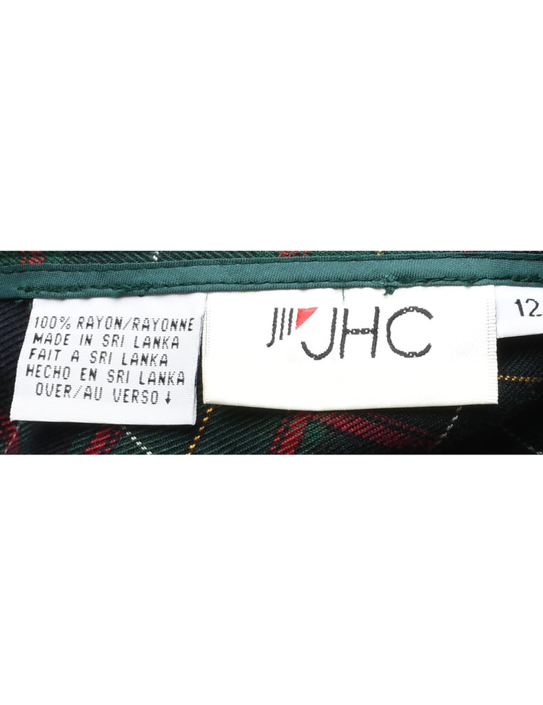 Plaid Maxi Skirt - M
