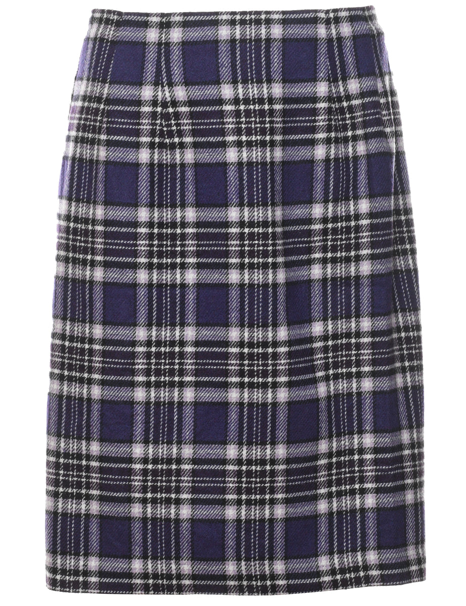 Plaid Pencil Skirt M