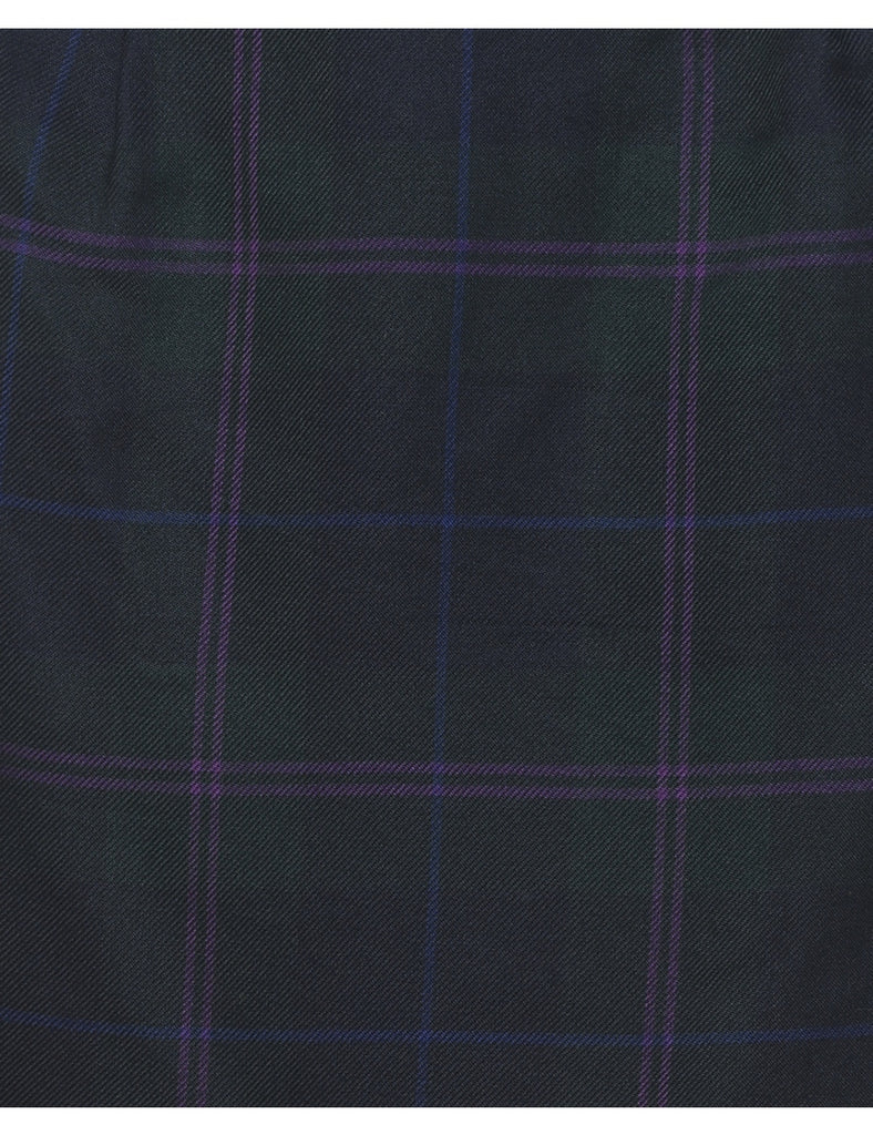 Plaid Pencil Skirt - S
