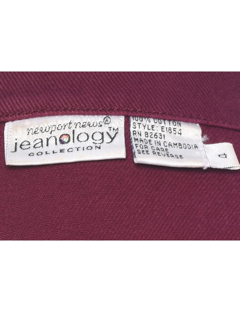 Plum Denim Jacket - S