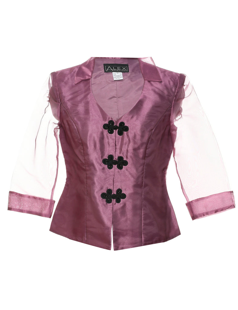 Plum Evening Jacket - M