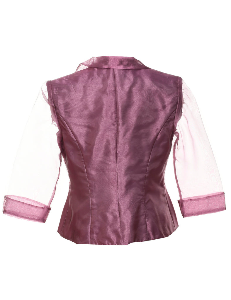 Plum Evening Jacket - M