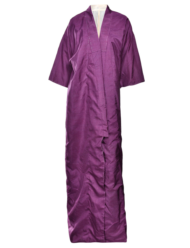 Plum Full Length Kimono - L