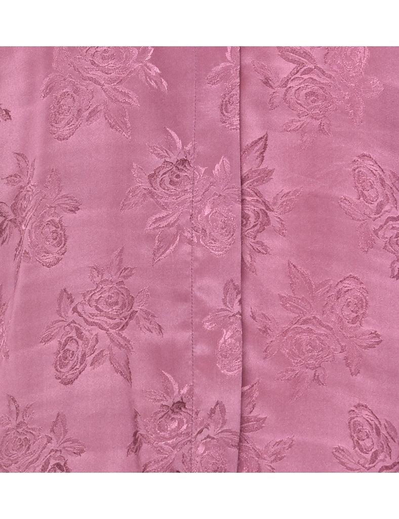 Plum Jacquard Blouse - M