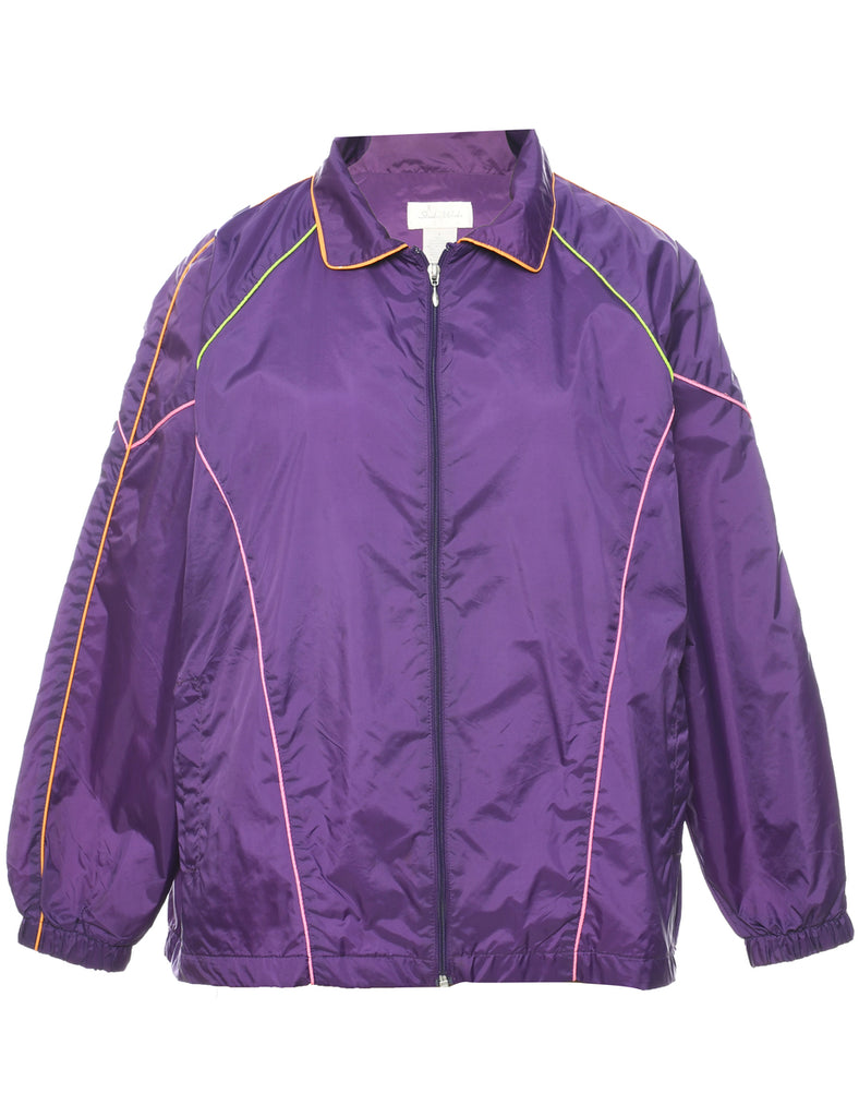 Plum Nylon Jacket - L
