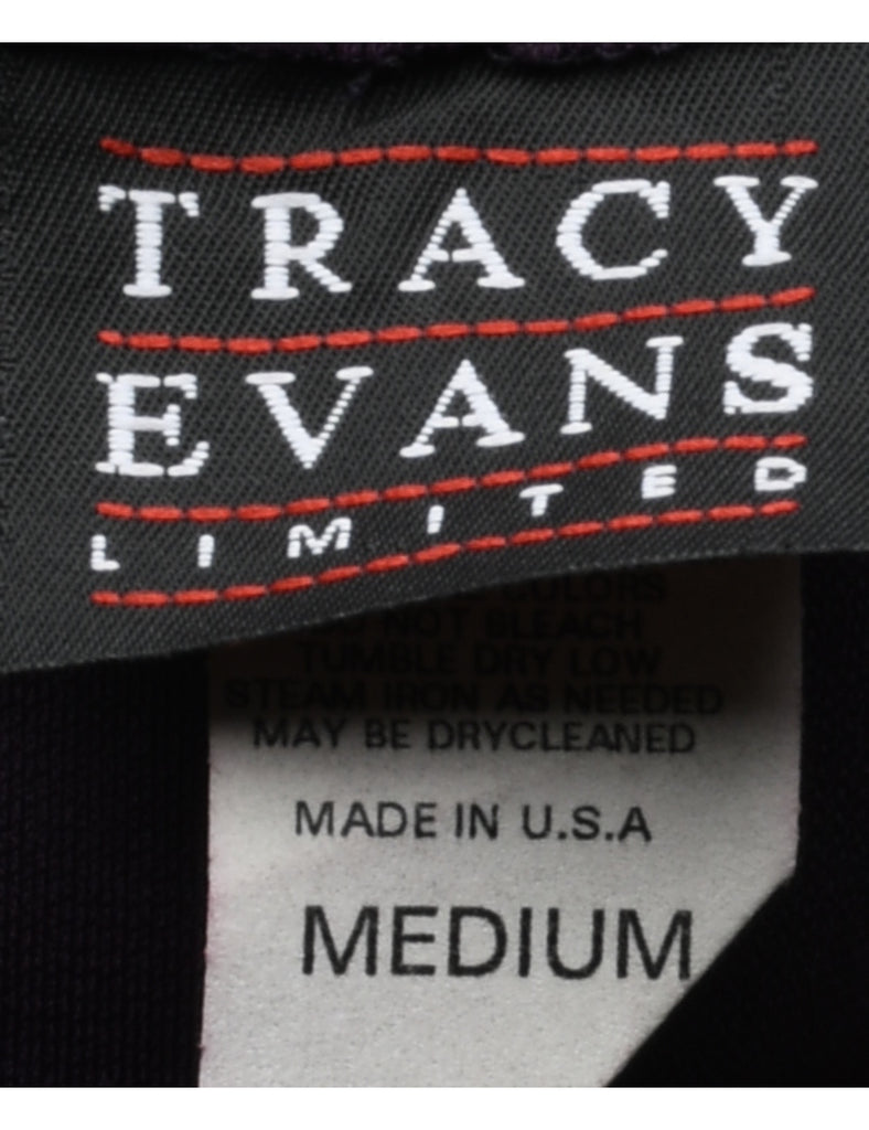 Plum Pencil Skirt - M