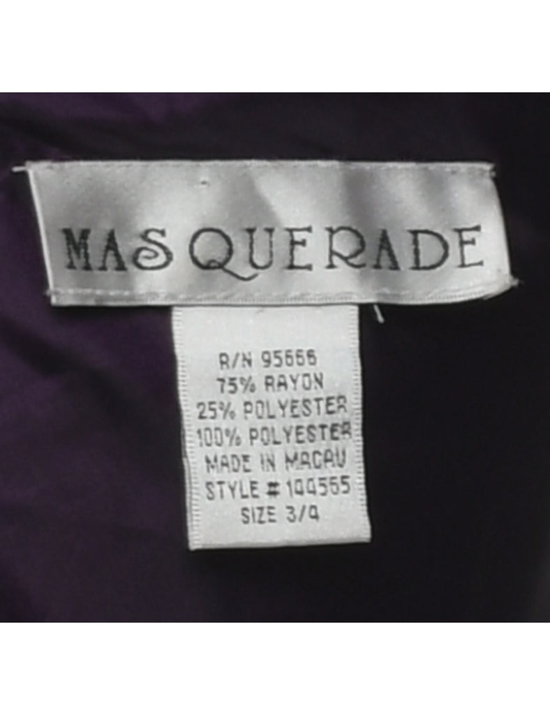 Plum Prom Dress - S