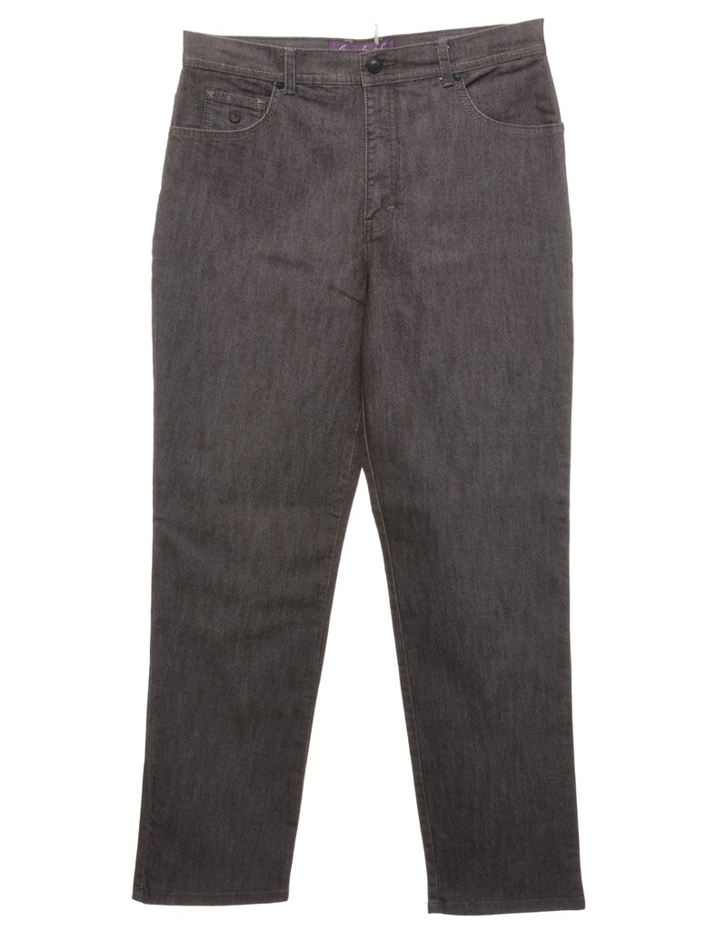 Plum Tapered Jeans - W34 L31
