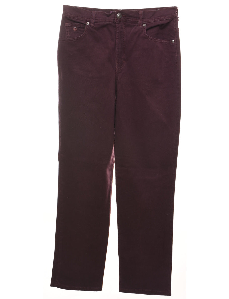 Women's Plum Tapered Jeans Purple, S Beyond Retro