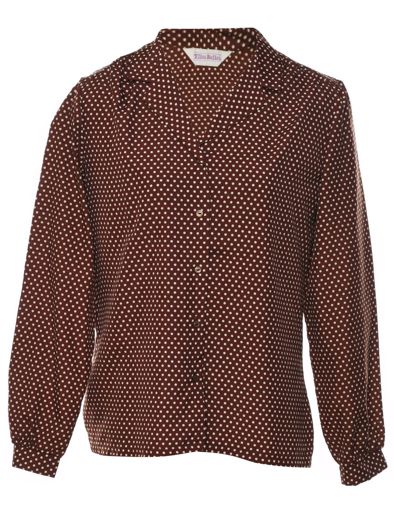 Polka Dot Blouse - L