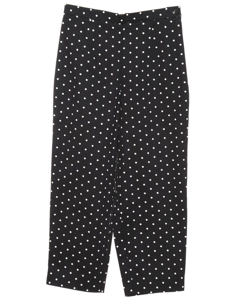 Polka Dot Cropped Trousers - W24 L21