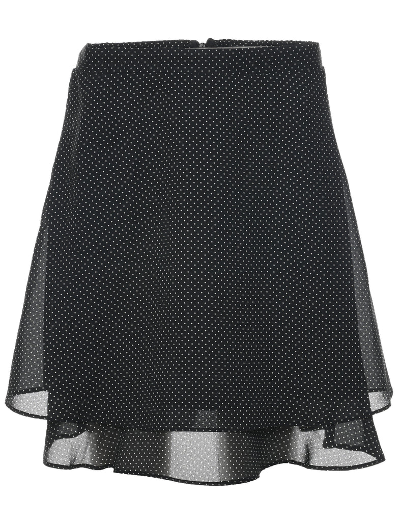 Polka Dot  Flared Skirt - XS
