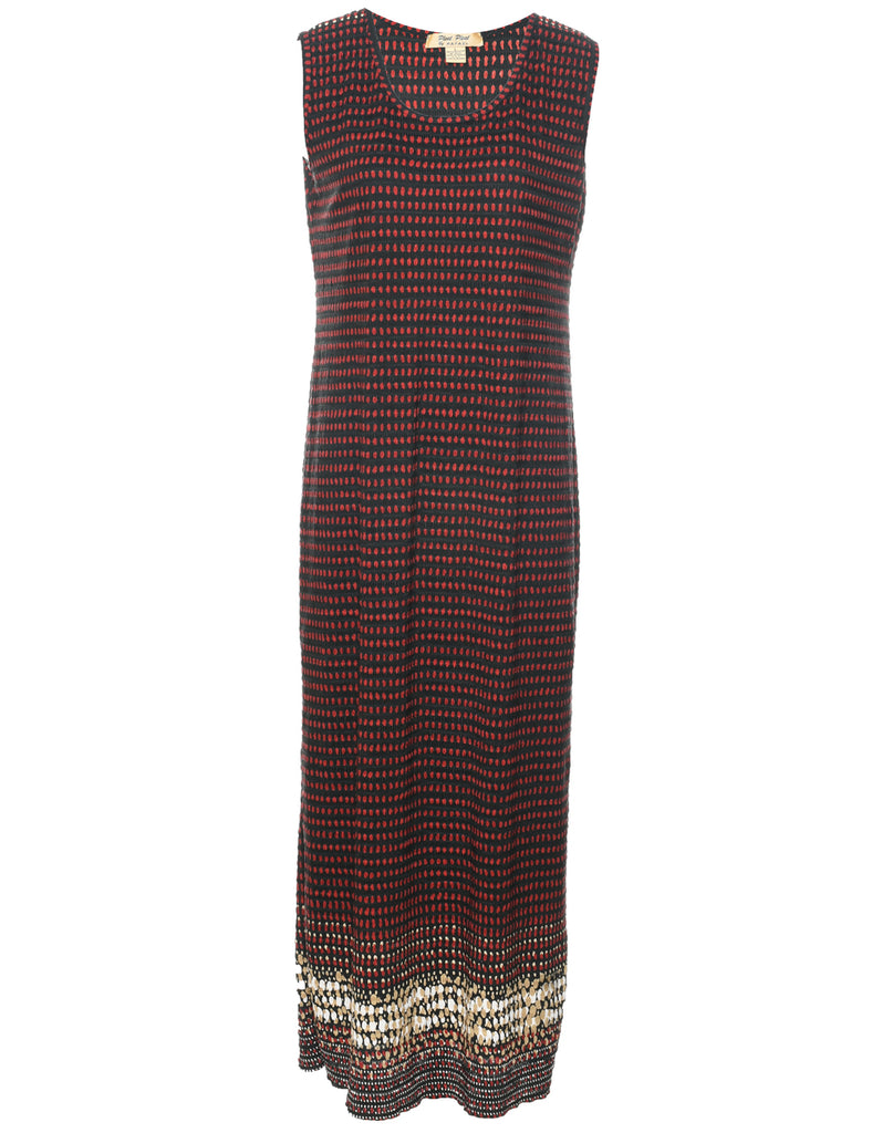 Polka Dot Maxi Dress - L