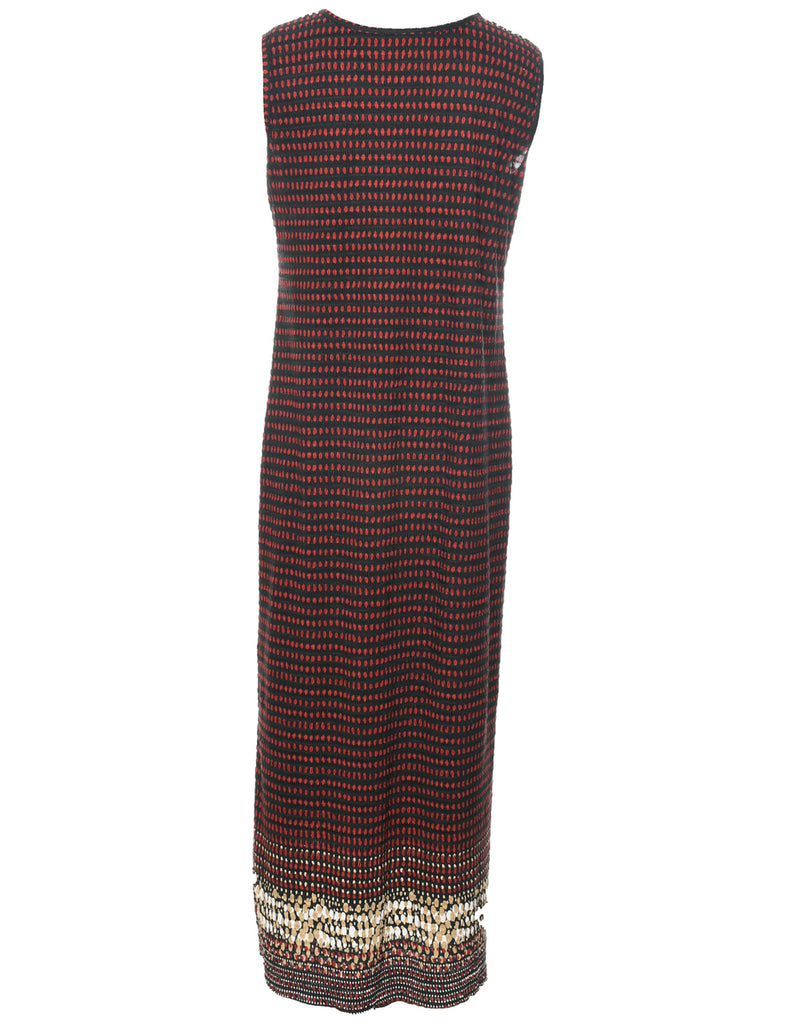 Polka Dot Maxi Dress - L