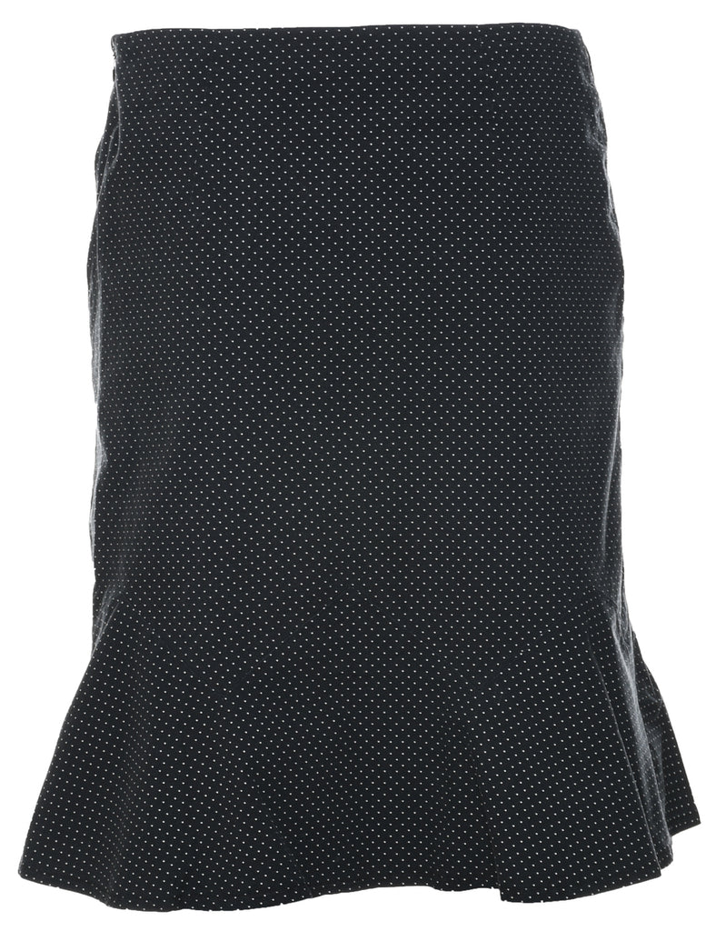 Polka Dot Midi Skirt - M