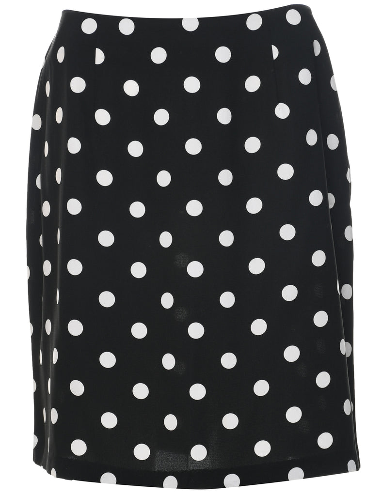 Polka Dot Pencil Skirt - L