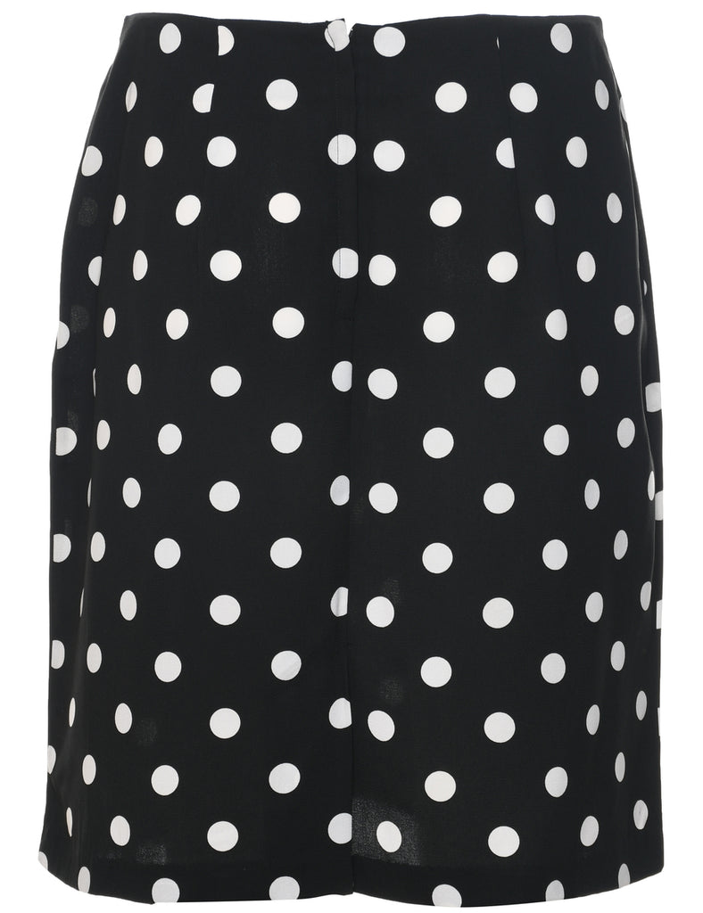 Polka Dot Pencil Skirt - L