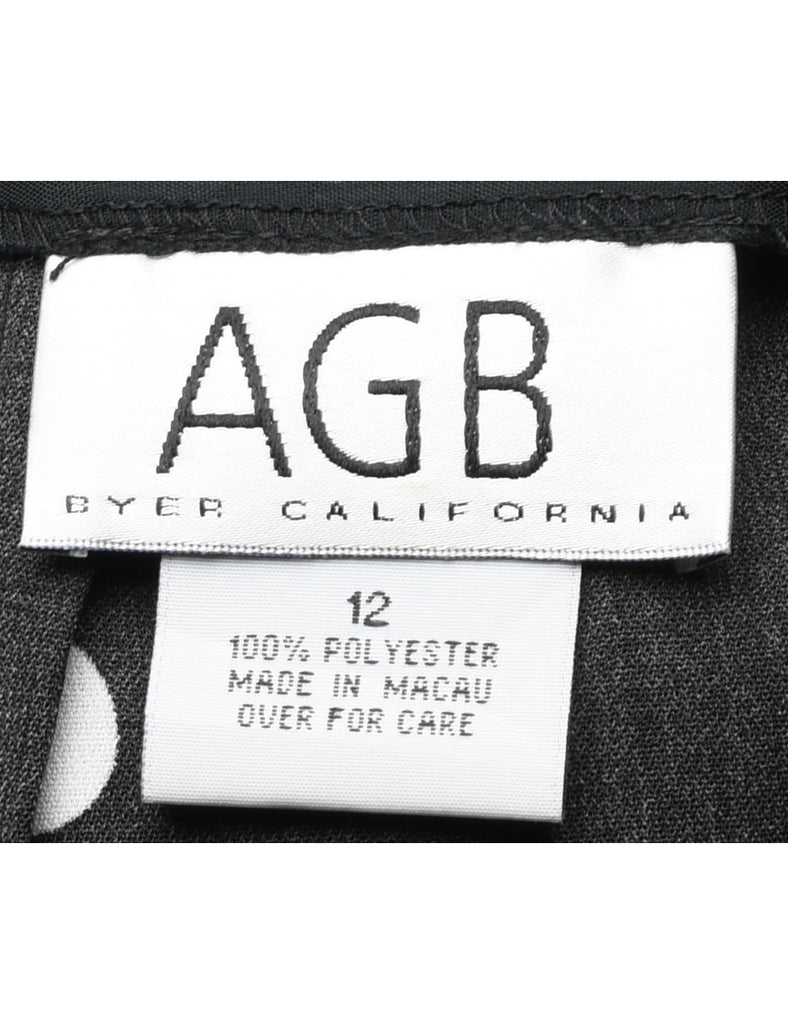 Polka Dot Pencil Skirt - L