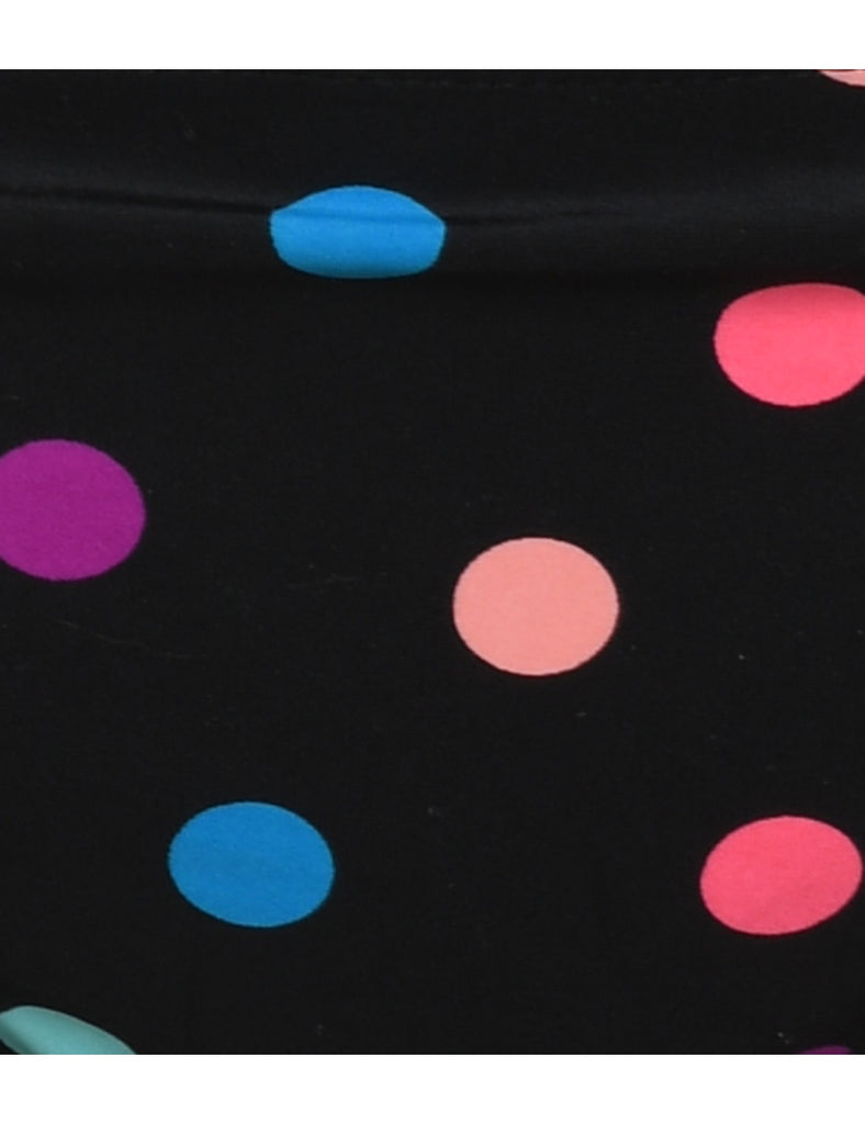 Polka Dot Print Bikini Bottoms - M