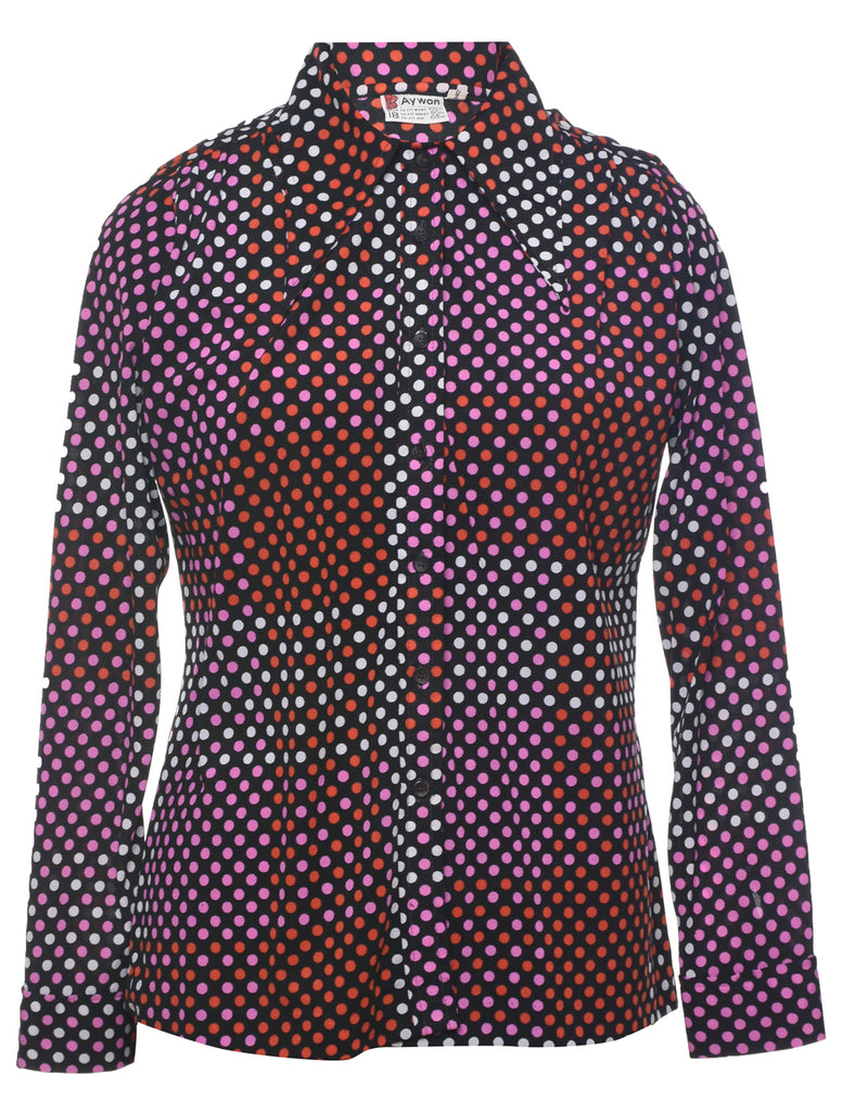 Polka Dot Shirt - L