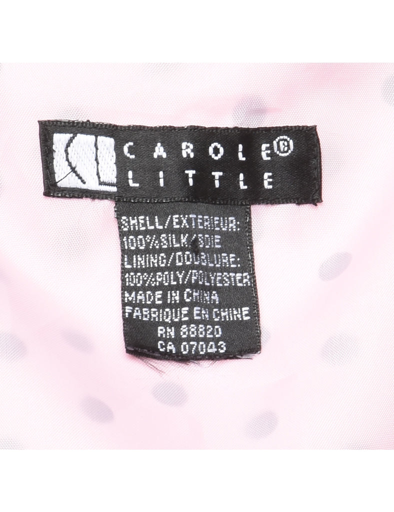 Polka Dots Silk Blouse - L