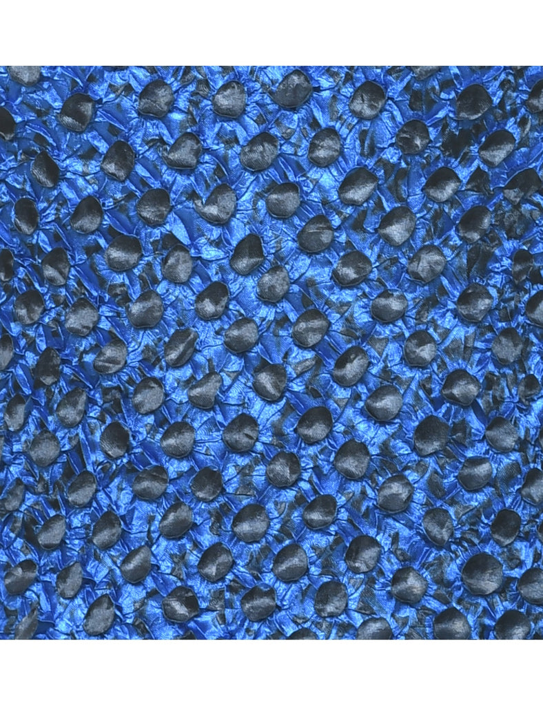 Popcorn Blue &Black Top - S