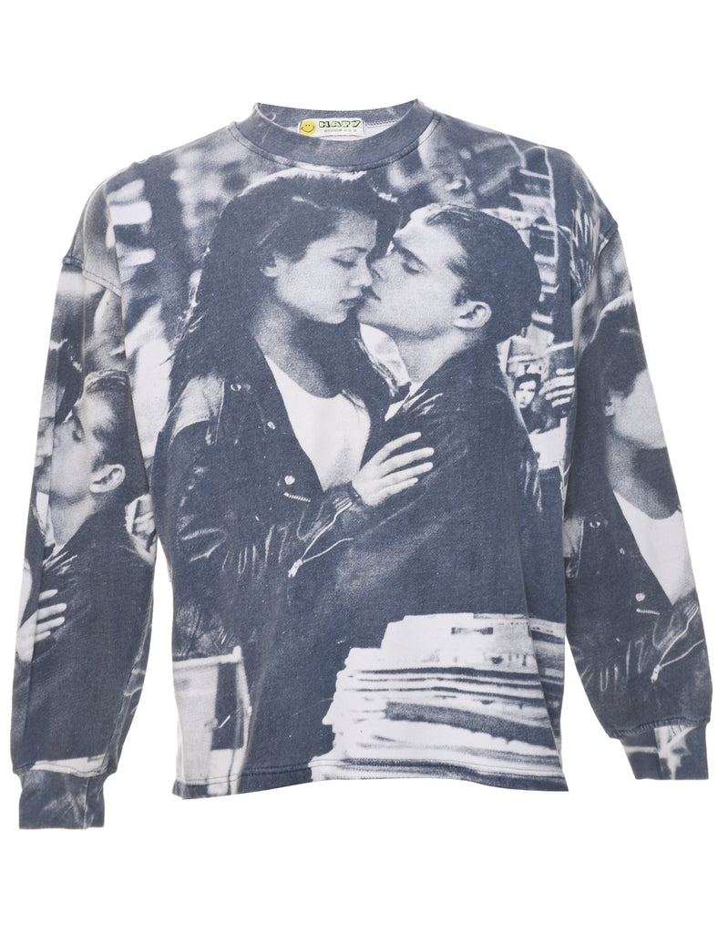Printed Sweatshirt - L