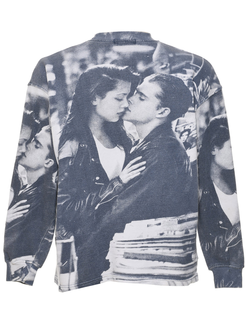 Printed Sweatshirt - L