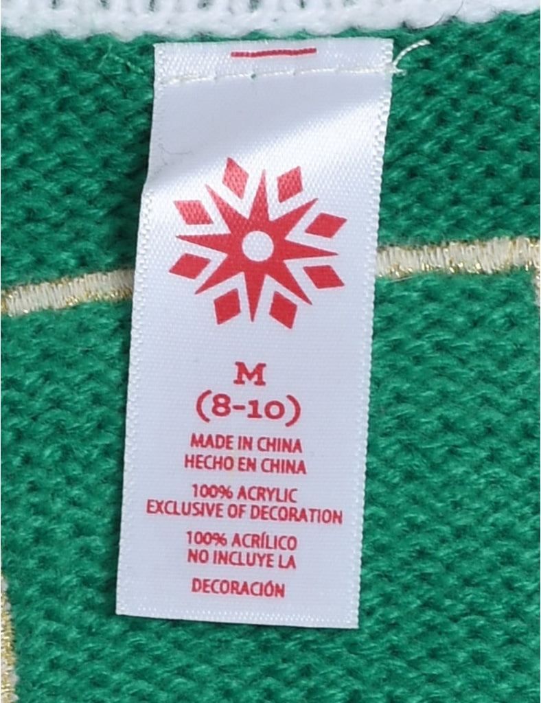 Pug Design Knit Christmas Vest - M