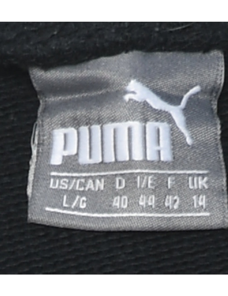 Puma Black & Gold Printed Sweatshirt - L