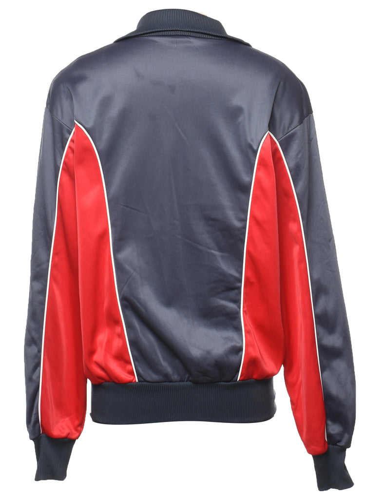 Puma Red & Navy Zip-Front Track Top - M