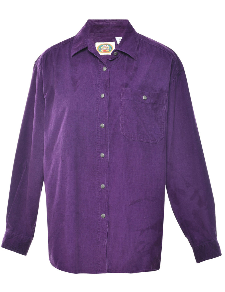 Purple Corduroy Shirt - M
