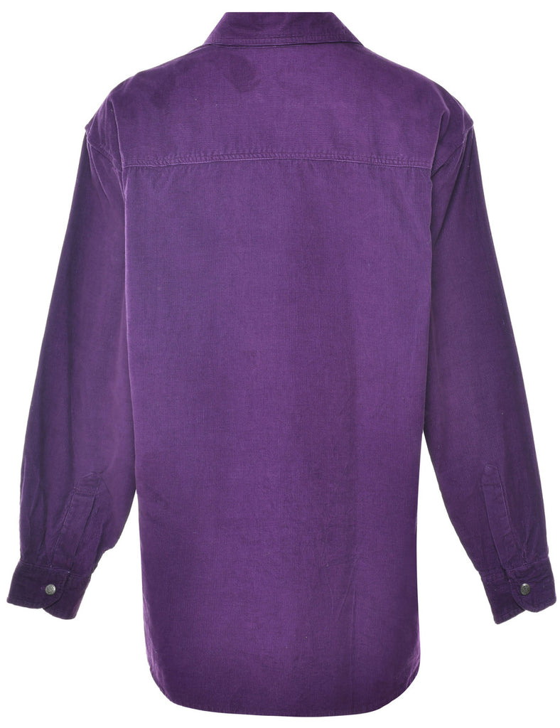 Purple Corduroy Shirt - M