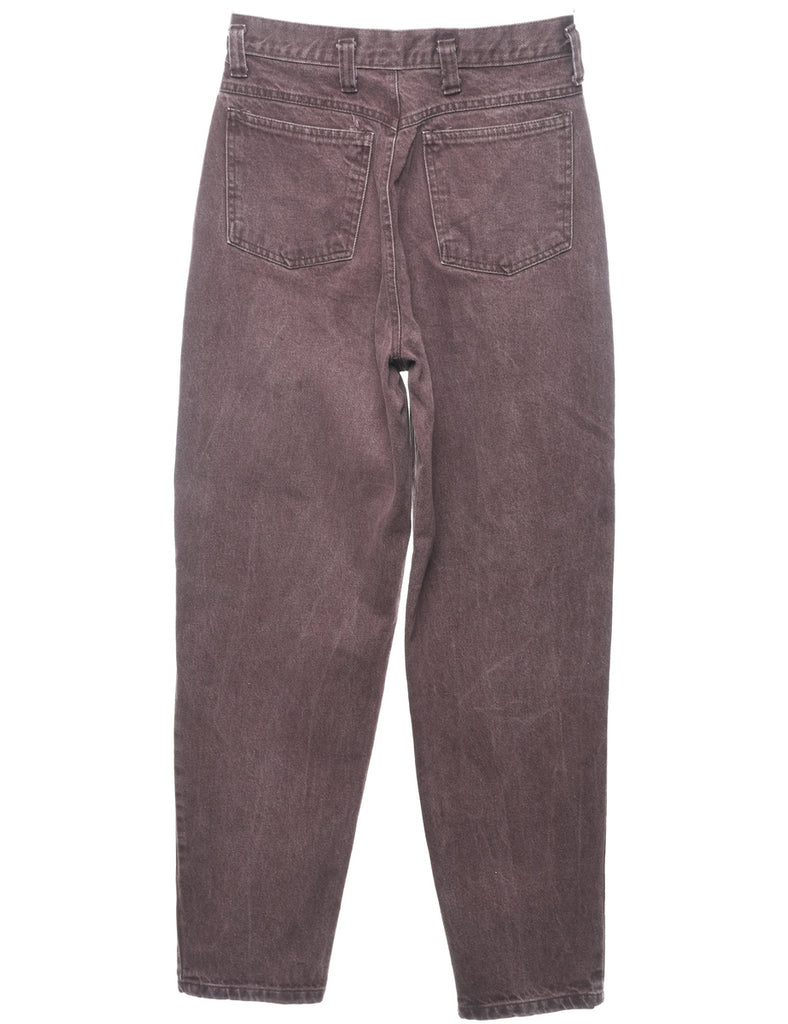 Purple Distressed Tapered Jeans - W26 L29