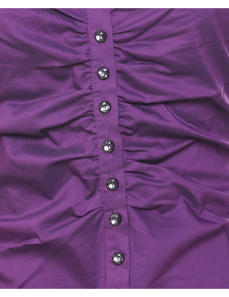 Purple Evening Blouse - XS