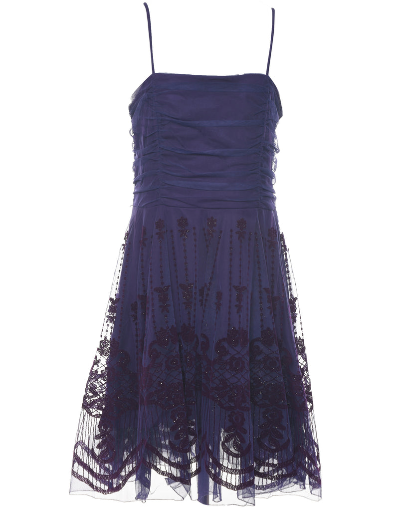 Purple Evening Dress - L