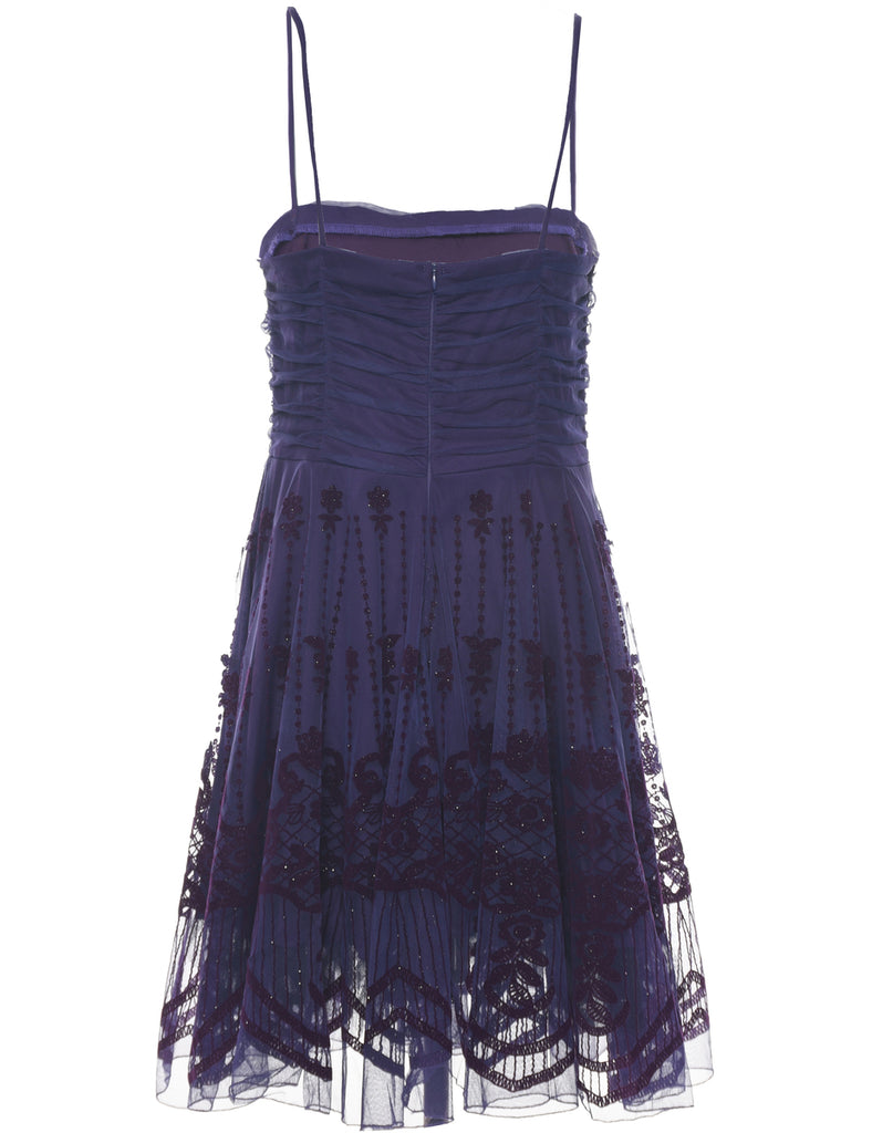 Purple Evening Dress - L