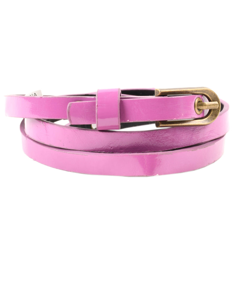Purple Skinny Belt - M