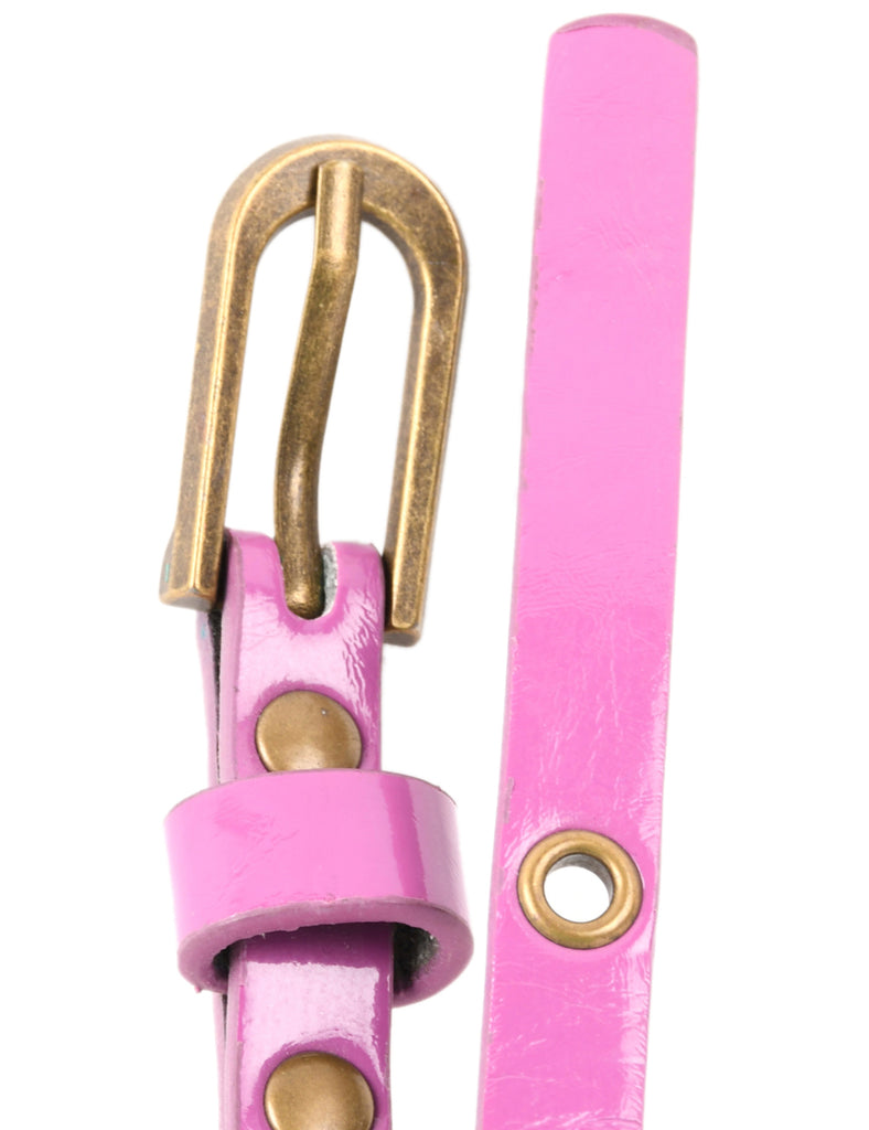 Purple Skinny Belt - M