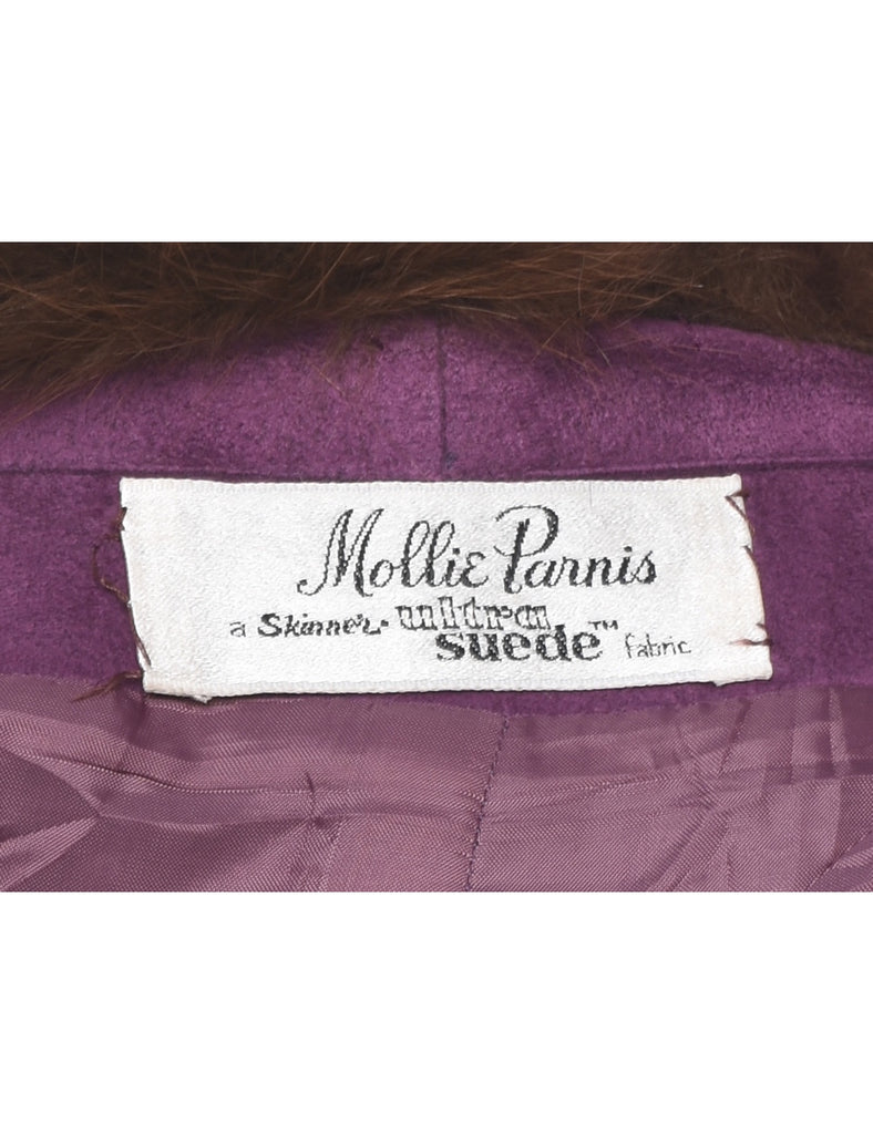 Purple Suede Jacket - M