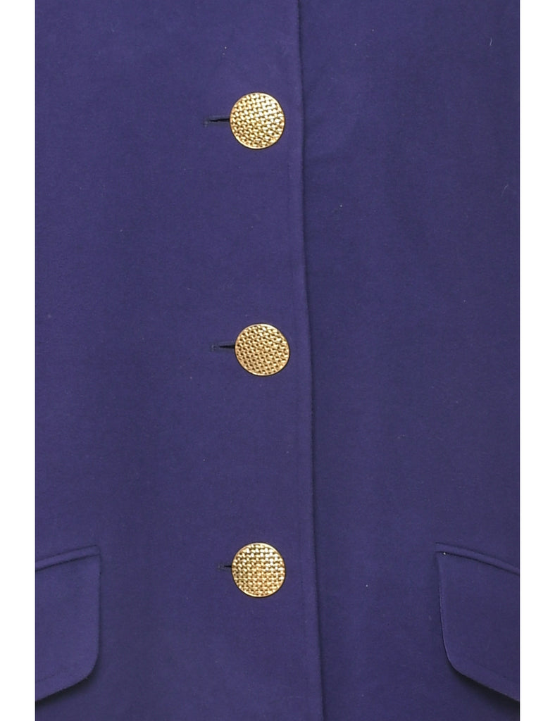 Purple Wool Coat - XL