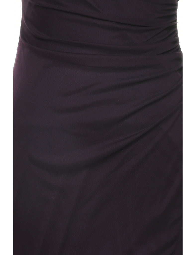Purple Y2K One Shoulder Dress - XS